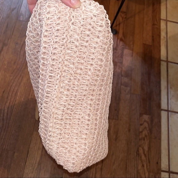 Pink Woven Tote Bag Purse with Pink Lining - NEW - Picture 12 of 12